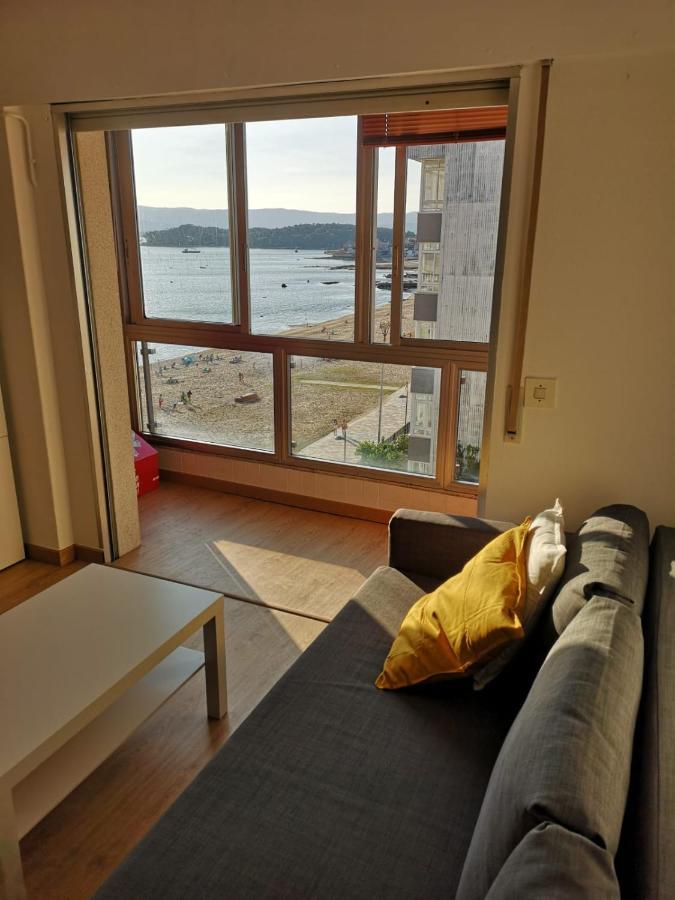 Precioso apartamento en primera linea de playa Vilagarcía de Arousa Exterior foto